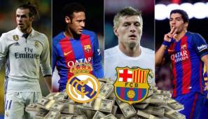 El Real Madrid vs Barcelona es el partido que más llama la atención en el planeta y por eso mueve millones.