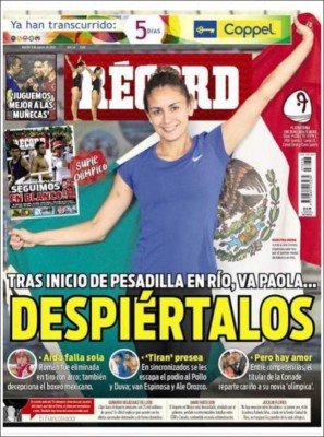 PORTADAS: Lo que el mundo amaneció diciendo este martes 09 de agosto