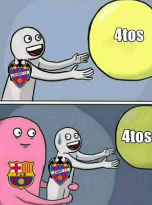 Los memes destrozan al Real Madrid por la remontada del Barcelona contra el Levante