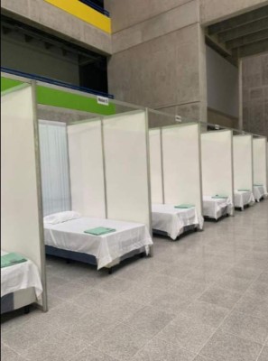 Polideportivo de la UNAH listo para recibir pacientes con coronavirus en Honduras