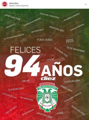 Marathón cumple 94 años y así es felicitado en la redes sociales