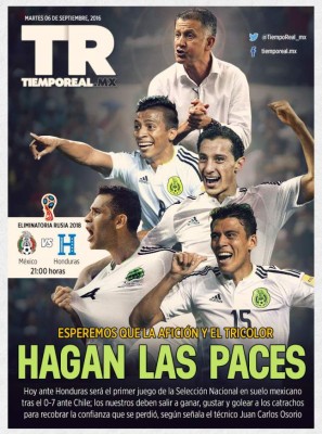 Titulares de la prensa azteca previo al México-Honduras: 'No más osos'