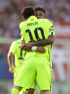 Barcelona campeón de la liga española tras vencer 1-0 a Atlético de Madrid