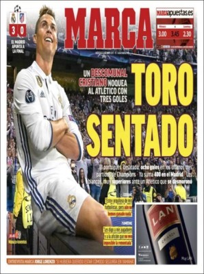 Las portadas de los diarios deportivos del mundo se rinden a los pies Cristiano Ronaldo