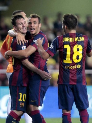 Barcelona venció 1-0 a Villarreal y es puntero de la Liga BBVA