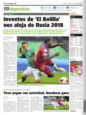 PORTADAS: Llanto en Panamá, júbilo en México, Costa Rica y Honduras