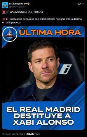 Jugaba como si fuera Getafe, Mutuo acuerdo: lo que dice la prensa tras el despido de Xabi Alonso del Real Madrid