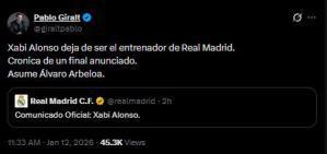 Jugaba como si fuera Getafe, Mutuo acuerdo: lo que dice la prensa tras el despido de Xabi Alonso del Real Madrid