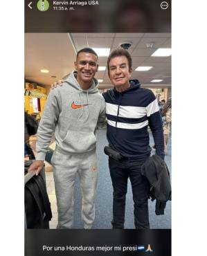 La publicación de Kervin Arriaga en sus redes sociales.