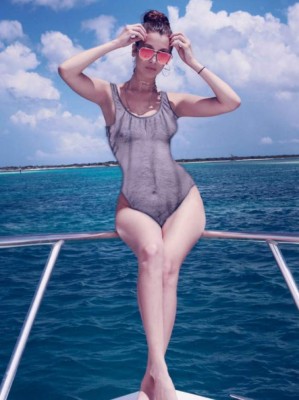 Ex de Cristiano entre las modelos que se unen a la moda del bañador peludo