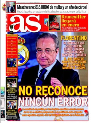 Las portadas deportivas internacionales de este viernes 4 de diciembre