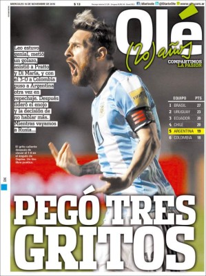 ¡CALIENTE! Las portadas que dejó la fecha de eliminatoria mundialista