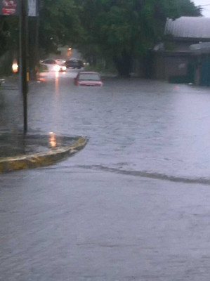 Inundaciones en zona norte de Honduras.