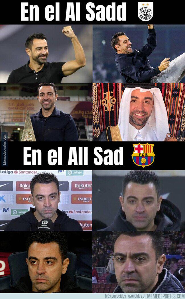 ¿Y el efecto Xavi? Los memes destrozan al entrenador del Barcelona por su primera derrota