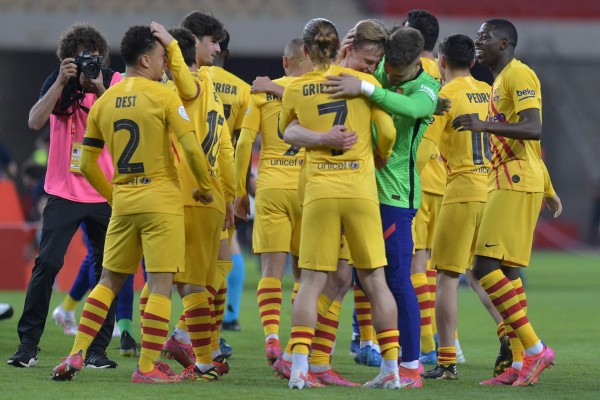 Así celebraron Antonela Roccuzzo y las mujeres de los jugadores del Barcelona el título de la Copa del Rey
