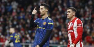 Cristiano Ronaldo ante el Atlético de Madrid en el juego de ida de la Champions League.