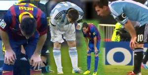 El miércoles ante Rumania Messi vomitó por sexta vez en un campo de fútbol y esto genera preocupación. Foto Agencias