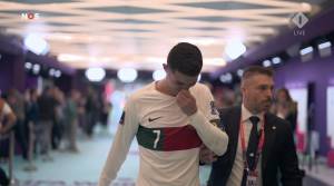 VIDEO: Cristiano Ronaldo rompe en llanto camino al camerino tras ser eliminado del Mundial con Portugal