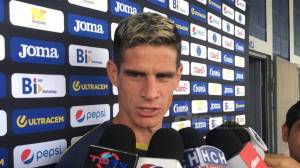 Rougier durante la conferencia de prensa de este viernes en la sede de Motagua en Tegucigalpa.