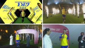 ¡Aclamado por toda la afición! Cristiano Ronaldo se presentó de manera oficial con la camiseta del Al-Nassr en el Mrsool Park