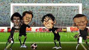 Los jugadores del Olimpia pusieron a Marathón a bailar el Serrucho en el estadio Morazán.