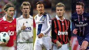 David Beckham vistió cinco camisas en su carrera. Y a sus 38 años se retiró jugando al máximo nivel en PSG.
