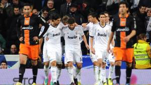 La decepción de los jugadores del Valencia en el encuentro de Copa del Rey ante el Real Madrid.