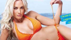 Reeva Steenkamp en su faceta como modelo cotizada en Sudáfrica.