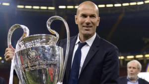 Zidane conquistó tres Champions League al hilo como entrenador del Real Madrid.
