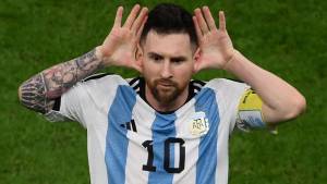 Messi podría disputar ante Francia en la final su último partido en las Copas del Mundo.