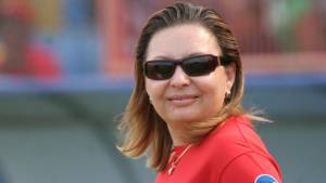 Carla Dip, presidenta del Vida, espera que contra Victoria jueguen el estadio Ceibeños.