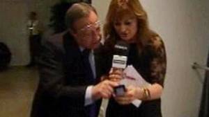 Florentino Pérez al momento de verificar que Iker Casillas sería suplente ante el Málaga.