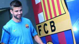 Gerard Piqué ha negado hoy tener ningún problema con el técnico azulgrana, Josep Guardiola.