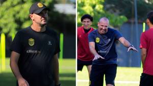 El entrenador del Real España, <b>Julio ‘Palomo’ Rodríguez </b>atendió a los medios de comunicación en la sede del club. Foto: Melvin Cubas.