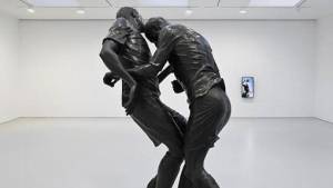 Ahora, esa imagen del cabezazo se ha convertido en arte.