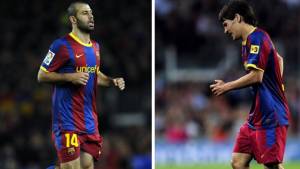 Dos bajar del Barcelona para el clásico ante Real Madrid. Mascherano por amarillas y Bojan por lesión.