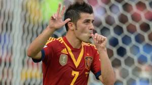 David Villa ya le hizo su doblete a Tahití y busca el tercero.