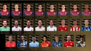 Un total de 50 jugadores son preseleccionados, luego se reduce a 23 y por último solo quedaron tres: Iniesta, Messi y CR7.