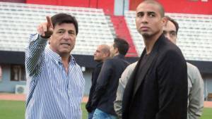 Trezeguet ya estuvo en el Monumental con el presidente Daniel Passarella.