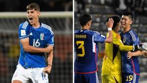 Mundial Sub-20: Italia pasó de la fiesta al sufrimiento ante Brasil y Japón sorprende a Senegal en el debut de la competencia