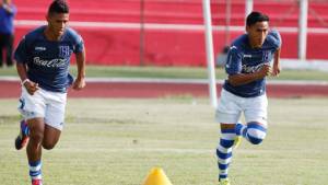 Andy Najar entrenando a todo vapor con la Sub 23 en el estadio Olímpico.