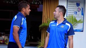 Amado Guevara y Alfredo Mejía se llevan muy bien en Motagua. El ex aurinegro habló sobre la supuesta separación del 'Lobo'.