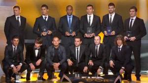 Este es el once ideal de la Fifa del 2010.