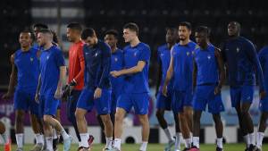 Francia tuvo este martes el último entrenamiento previo al duelo ante Marruecos.