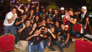 El boxeador 'Escorpión' Ruiz estuvo presente en el evento de artes marciales.