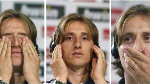 Luka Modric, nuevo fichaje del Real Madrid, durante su presentación oficial como nuevo jugador blanco.