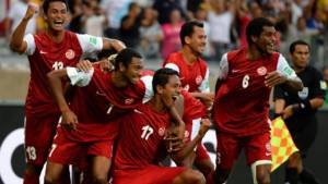 Los jugadores de la selección de Tahití vive un sueño en la Copa Confederaciones.