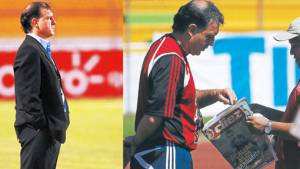Gerardo “Tata” Martino, técnico del Barcelona, dialoga con el periodista de DIEZ, Jorge Cardona, en una foto del archivo de 2008.