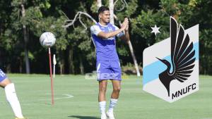 El jugador del Minnesotta United Jeremy Rodas entrenando con la Selección Sub-20 de Honduras. Foto: Neptalí Romero.