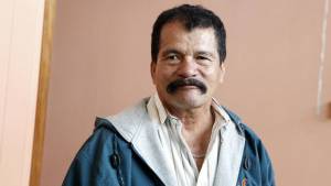 El DT hondureño Hernán García salió satisfecho de la oficina del Vida. (Foto: Javier Rosales)